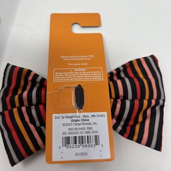 BARK SUPER CHEWER Dog BONE Bacon Flavor Dental LARGE WITH BONUS COLLAR SLIDE BOW - Picture 8 of 8